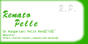 renato pelle business card